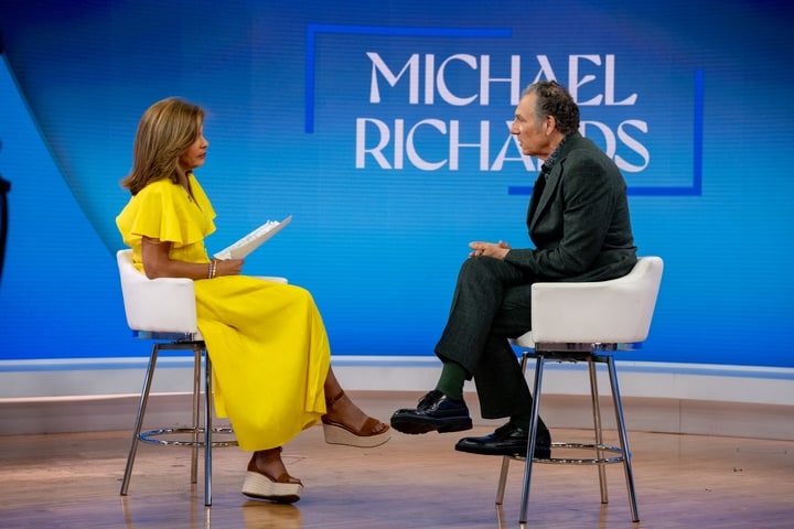 "Michael Richards being interviewed"