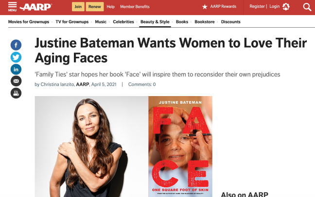 Justine Bateman as featured on AARP