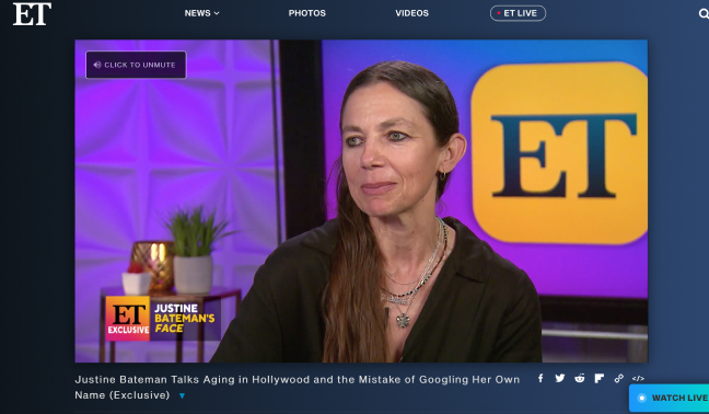 Justine Bateman as featured on ET