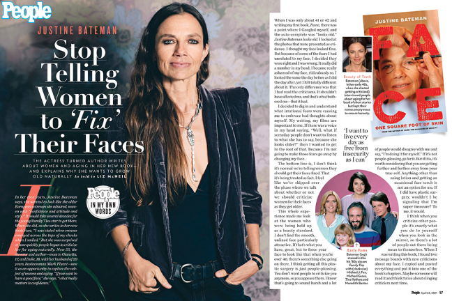 Justine Bateman as featured in People