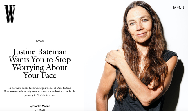 Justine Bateman as featured in W Magazine